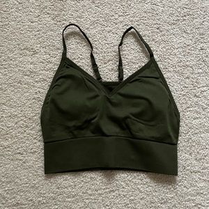 PINK by VS olive sports bra, XS